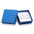 thumbnail image 2 of Sterling Silver Chevron Click-Top Hoop Earrings, 2 of 2