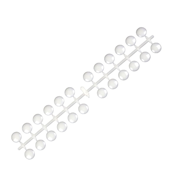 Seitruly Puntas de uñas redondas falsas, tabla de colores, parte posterior plana de doble cara, pegatina para colorear resistente al desgaste para uñas, Juegos de manicura Natural Seitruly CE012220-02B