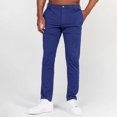 thumbnail image 3 of JTieacloth Men's Casual Solid Color Elastic Casual Business Pants Fashion Pants Men's Pants Cargo Pants for Men Blue, 3 of 6