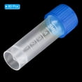 thumbnail image 3 of Unique Bargains 5mL Plastic Test Tubes, 80 Pack Frozen Test Tube Graduated Vial Container Storage Screw Cap, Blue Clear, 3 of 6