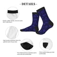 thumbnail image 4 of KLL purple flower Snowflake Print Cool Socks Men's Women's Crew Socks Funny Crazy Novelty Stockings, 4 of 7