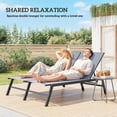 thumbnail image 4 of Outsunny Chaise Longue Réglable à 5 Positions, Gris, 4 of 10