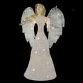 thumbnail image 5 of Northlight 48" LED Lighted White and Gold Glittered Angel Christmas Outdoor Decoration - Warm White, 5 of 6