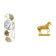 thumbnail image 1 of Escultura De Caballo Reflectante Para Pasillo, Figura De Espejo, Sala De Estar, Entrada, Armario, Recibidor, Animal De Resina Grabado, Decoración Para Oficina Y Hogar, 1 of 8
