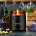 thumbnail image 2 of Putart Sandalwood Scented Candles for Home, 9oz Natural Soy Wax Aromatherapy Organic Santal Candle for Stress Relief, Long Burning & Lasting Jar Candle Gifts for Birthday, Housewarmings, Thanksgiving, 2 of 6