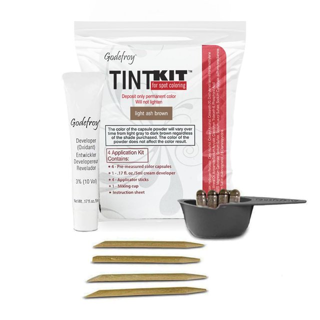 Kit de coloración de cabello Godefroy Spot Coloring, marrón ceniza claro