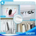 thumbnail image 3 of XUXRUS Small Tension Rods Spring Iron PVC Adjustable 16-28 inch for Windows, Closet, Curtain, Doorway, White, 3 of 7