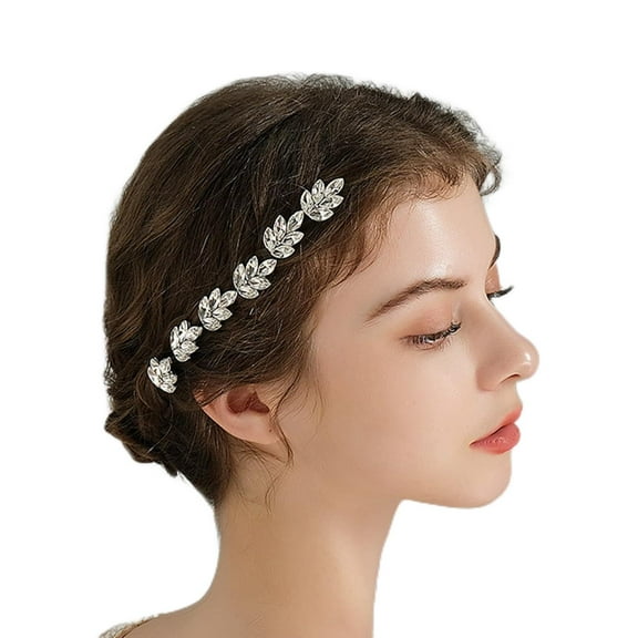 6pcs Bride Crystal Wedding Hair Pins Silver Rhinestone Hair Piece Bridal Crystal Rhinestone Hair Clips Pins Hair Accessories for Women