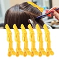 thumbnail image 4 of 6Pcs Cheveux, Glisser Simple Pince à Cheveux Outil Anti-Barbier Section Chaude Griffe Fermoirs Noir, 4 of 8