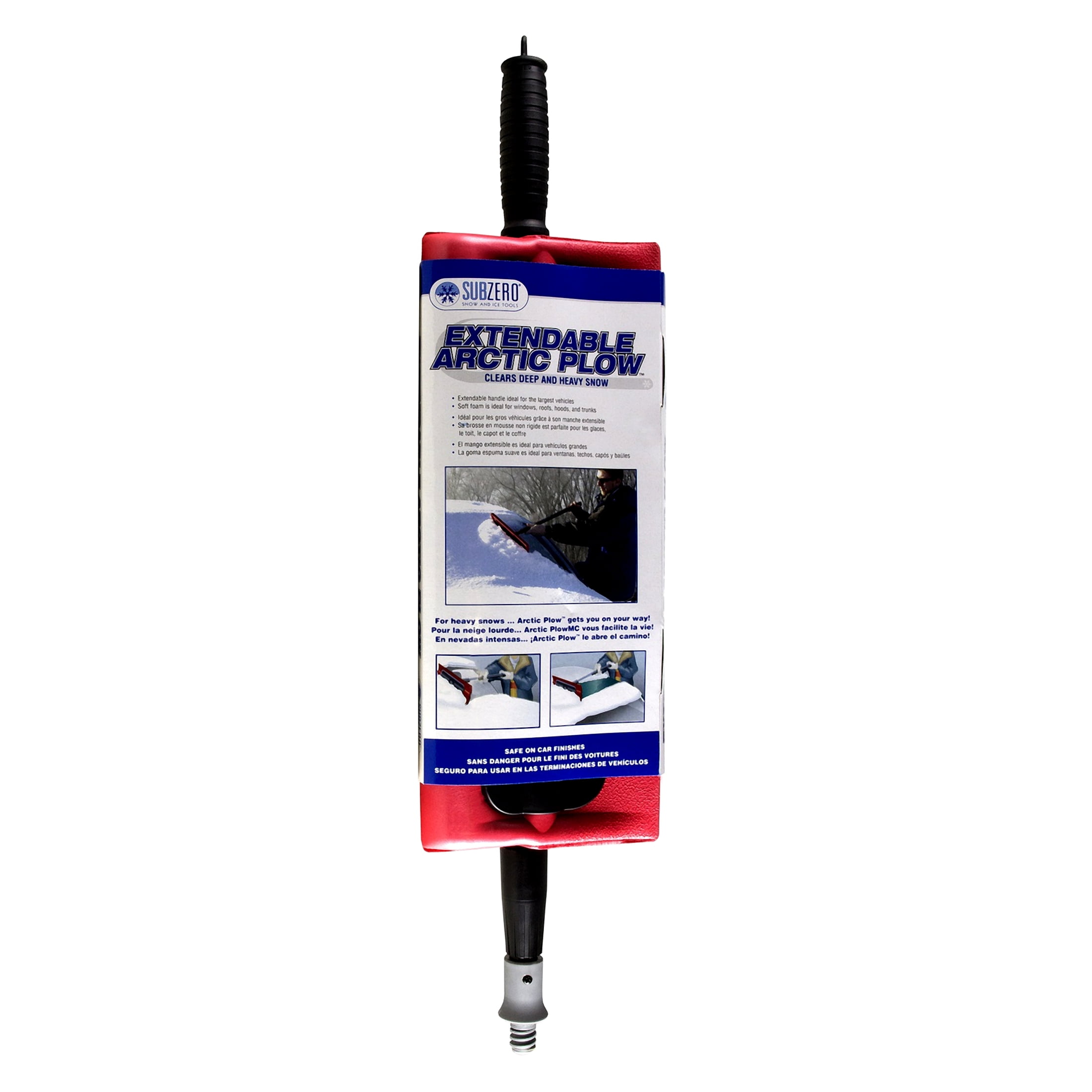 Spazzolone Da Neve SubZero 532 Con Raschietto - Manico Ergonomico 66 Cm - Setole Resistenti Per Auto E Vetri - Colori Misti
