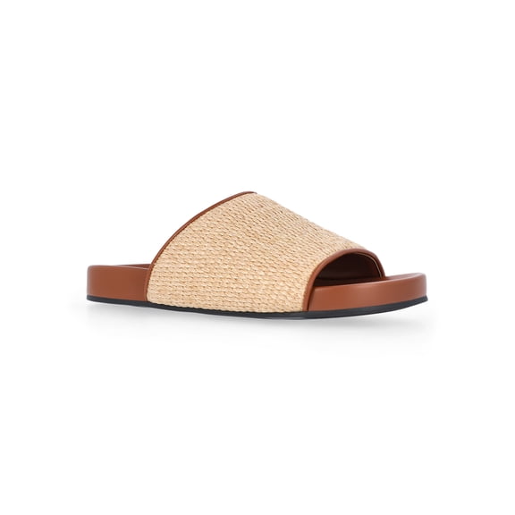 Time and Tru Women's Puff Footbed Sandals