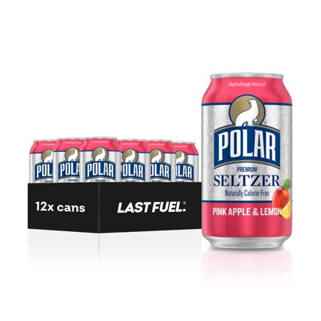 Polar Seltzer Water, & Lemon, 12 fl oz cans, 12 pack - By