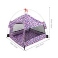 thumbnail image 2 of CRAFTHROU Tente pour Animaux 1Pcs Maille Violette pour Chiot Chat avec Ventilation Forme Carrée, 2 of 5