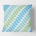 thumbnail image 2 of Designart Abstract Design Retro Pattern II' Mid-Century Modern Throw Pillow - 16x16, 2 of 2