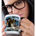 thumbnail image 2 of 3drose, Winter Squirrel Woodland Creature, 11oz Two-tone Black Mug, 2 of 6