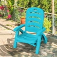 thumbnail image 4 of Topbuy 2 PCS Patio Chaise Lounge Chair 5-Position Folding Recliner - Set of 2, Turquoise, 4 of 10