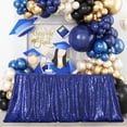 thumbnail image 2 of Mantel de lentejuelas Poise3eHome azul marino, 228 x 335 cm, rectangular, 2 of 8