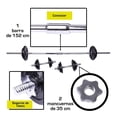thumbnail image 4 of Set de pesas de 40 kg con estuche rígido Athletic Works WMW-7940, 4 of 4