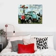 thumbnail image 5 of Nawypu Farmhouse Truck Wall Art Old Barn Cross Daisy Wall Decor Christian Jesus Quotes Teal Pictures Canvas Prints Motivational Framed Modern Artwork for Home Living Room Bedroom Bathroom, 5 of 5