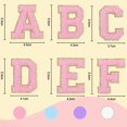 thumbnail image 3 of Parche adhesivo GAMYPET de letras de chenilla, 136 piezas para DIY, 3 of 7