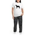 thumbnail image 5 of CafePress - Irish Wolfhound Silhouette Women's Light Pajamas - Women's Short Sleeve Print T-Shirt and Pants Light Cotton Pajama Set, 5 of 7