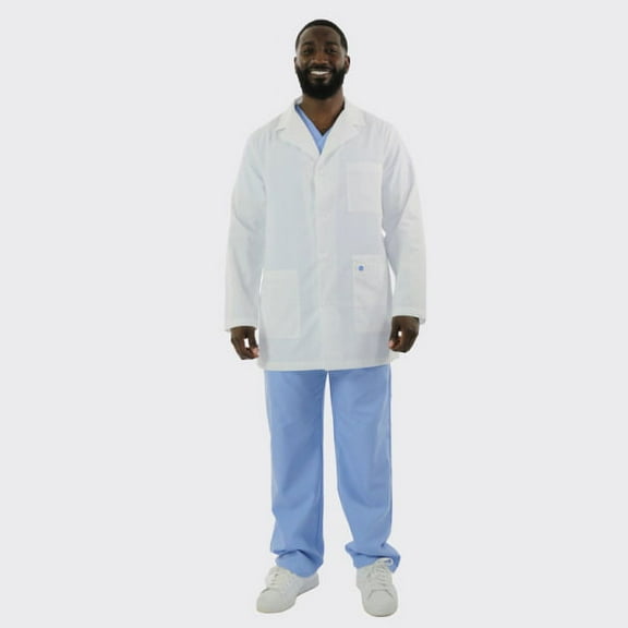 Spectrum Uniforms Medical Lab Coats 34" Length Unisex Ultra Smart Coat Ideal, Silvadur Lab Coat Ideal for Men and Women at Hospital Workspace, Medical Practice, and Professionals