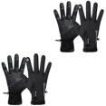 thumbnail image 4 of 2 Pairs Winter Riding Gloves Warm Windproof Waterproof Bike Gloves Touch Screen Gloves Mountaineering Gloves for Men (Black, ), 4 of 6