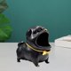 thumbnail image 5 of Escultura de Estatuilla de perro Bandeja de almacenamiento de llaves Resina Decoración ornamental, Bandeja de monedas Llavero Negro Macarena estatuas de almacenamiento de bulldog, 5 of 8