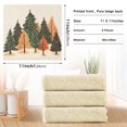 thumbnail image 6 of Yayeee 6 Pack Kitchen Dishcloths for Washing Dishes Soft Absorbent Microfiber Towels, Brown Christmas Trees, 6 of 9