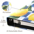 thumbnail image 3 of FORMRS 3 Ring Photo Album 4"x6" Self Adhesive Large Capacity PU Leather Cover, Lemon Checkered, 3 of 8