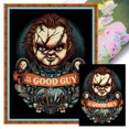 thumbnail image 1 of Kit Punto Cruz Chucky Impreso Hilo Algodón Ecológico Bordado 11CT 40x56cm, 1 of 9