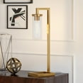 thumbnail image 3 of Evelyn&Zoe Modern Metal Table Lamp with Clear Glass Shade, 3 of 11