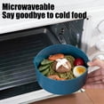 thumbnail image 6 of Portable Bento Box,Stackable Double-Layer Round Lunch Box,Microwave-Safe,Large Capacity Leakproof Food Storage Container for Work Travel, 6 of 7