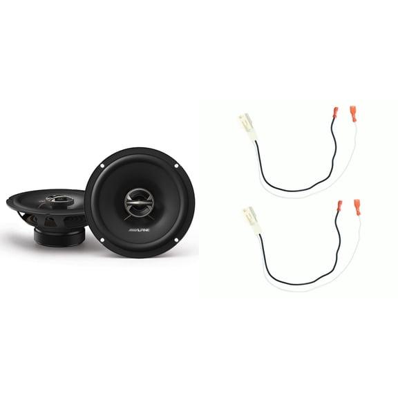 Alpine EL 6.5" w/ Toyota 1987-Up Speaker Harness - Pair