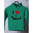 thumbnail image 3 of I Love Sharks Hoodie Toddler -Smartprints Designs,  4 Toddler, 3 of 4