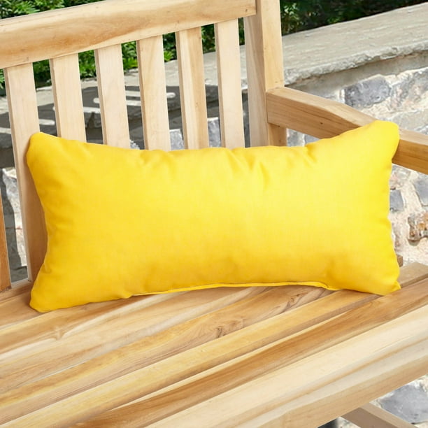 Mozaic Company Sunbrella Solid Outdoor Lumbar Pillow with Knife Edge