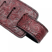 Adjustable Leather Guitar Strap for Acoustic, Bass & Electric Guitar