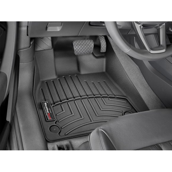 Weathertech Floor Liner 4411461 FloorLiner; Molded Fit; Black; Thermoplastic Polyolefin TPO Vacuum Formed Material; 2 Piece
