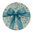 thumbnail image 4 of Autua Blue Bow Flowers Round Tablecloth Stain-Resistant Washable 100% Polyester 54"-58, 4 of 8