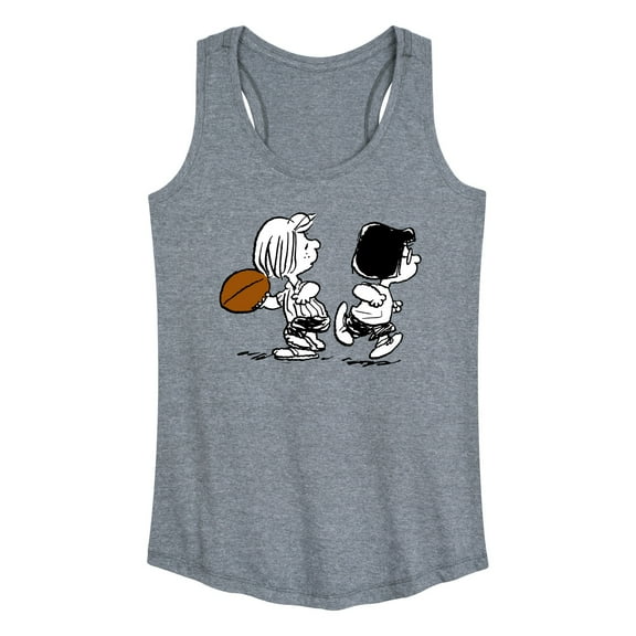 Peanuts - Marcie Patty Football - Women's Racerback Tank Top