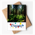 thumbnail image 1 of Science Nature Scenery Forestry Green Wedding Cards Congratulations Greeting Envelopes, 1 of 3