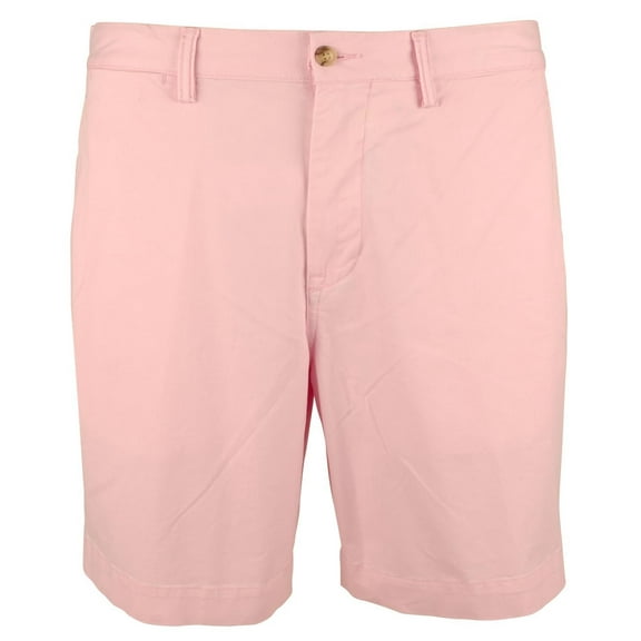 Men's Classic Fit Stretch 9" Flat Front Chino Shorts Pink 33