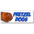 thumbnail image 1 of 48" Pretzel Dogs Decal Sticker Soft Pretzel hot Dog, 1 of 1