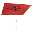 thumbnail image 3 of Parapluie solaire rectangulaire nouvelle génération Sun-Ray 9'x7' - Rouge rubis, 3 of 4