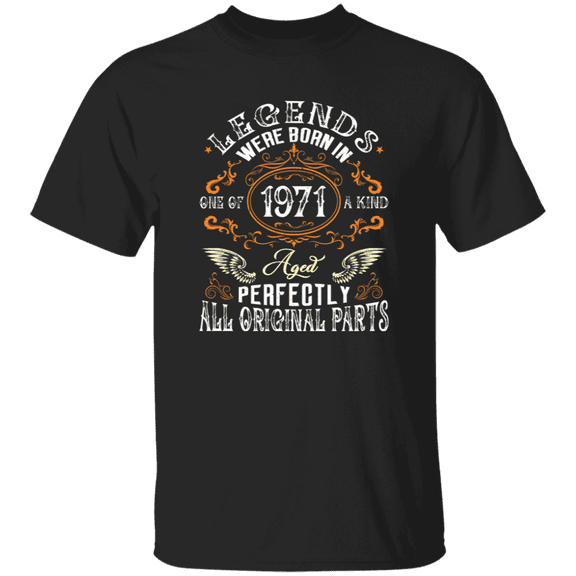 Vintage Legend Were Born In 1971 54 Years Old 54Nd Birthday Decorations Men Women T-Shirt