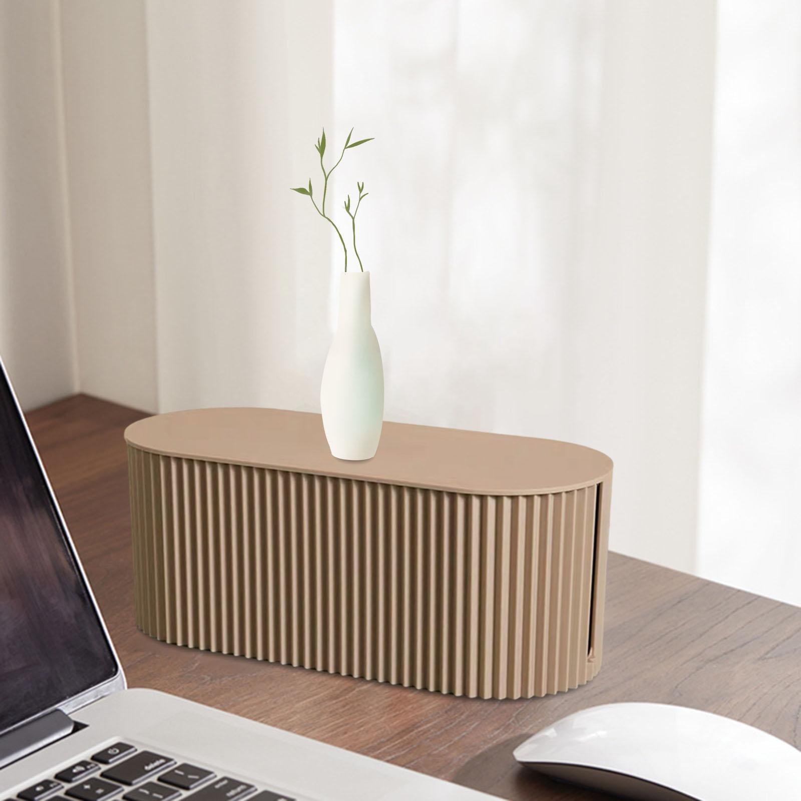Cable Management Box Cord Organization Hide Conceal Power Cord Box Electrical Cable Storage Cable Storage Box For USB coffee