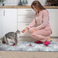 thumbnail image 3 of Light Blue Christmas Tree Pattern Kitchen Rugs Sets Of 2,Anti Fatigue Kitchen Mat Rugs Non Slip Washable,Decorative Kitchen Floor Mats for Kitchen,Sink,Laundry,17"x30"+17"x47", 3 of 7