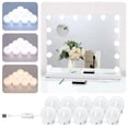 thumbnail image 2 of LED Maskeup Mirror Light Full Backlit Mirror USB Dimmle Table Mirror with Light 3 Colors Lights ,Widely Use, 2 of 7