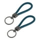 thumbnail image 1 of Llavero de Coche Único Bargains Llavero Universal con Anillo para Llaves de Fob para Casa Cuero Aleación de Zinc Azul Marino 2 Pcs, 1 of 6