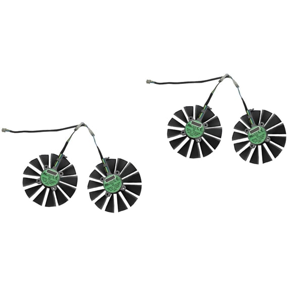 Raindrops 2 Pairs GPU Air Cooler Compatible with T129215SM 4-pin 95mm Graphic Card Cooler